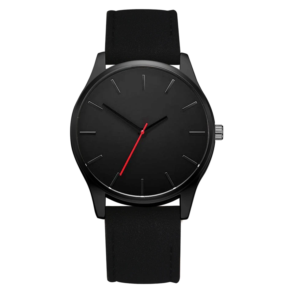 Reloj 2019 модные военные кварцевые мужские часы с большим циферблатом кожаные