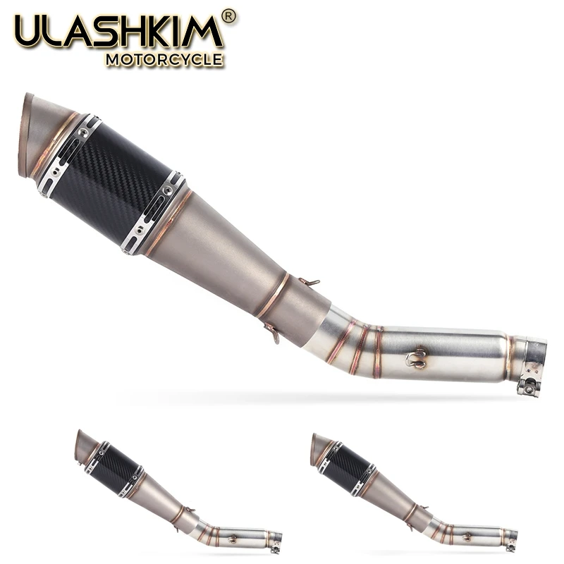 

Motorcycle Exhaust Muffler Pipe Link middle Pipe Slip On For HONDA CBR400 CB500R CBR500R 2013-2015 CB400X CB500X 2013-2016