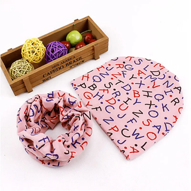 new words bottle patterns baby beanies scarf sets boys girls winter warm neckwear accessories head caps cotton hats scarves suit