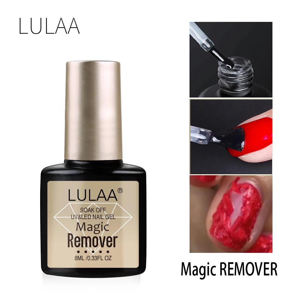LULAA Magic Burst Soak Off гель для снятия лака Очиститель ногтей УФ лак жидкость удаление