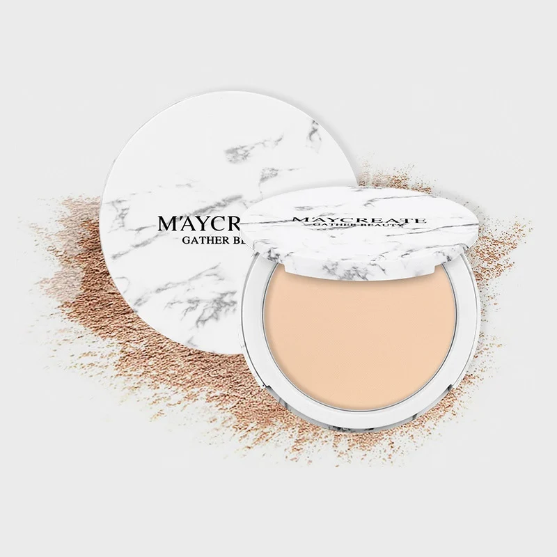 Natural Face Powder Foundations Whitening Make Up Pressed Powder Oil-control Brighten Concealer Face Make up