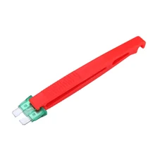 2pcs/set New Car Blade Glass Plastic Fuses ATO Puller Red Clip Extraction Tool Fuses Box Car Security Tools