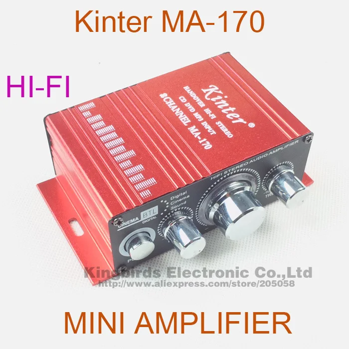 Free shipping Kinter MA 170 2 Channel Mini HiFi Stereo
