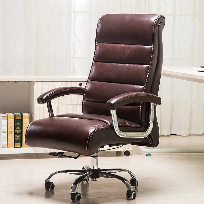 عالية الجودة جلدية كرسي مكتبي دوّار الذكية كرسي مساج كهربي رفع إطالة مسند الظهر cadeira bureaustoel ergonomisch