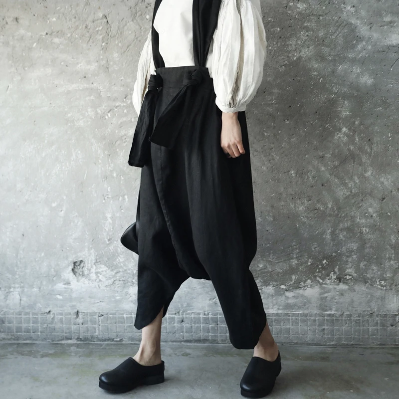 fósforo Dos Moda Verano Pierna Otoño Todo Mujeres Muerte De Bolsillo Del Marea 2018 Je82201s Nuevo Ancha Sin Tirantes La Las Pantalones Black Temperamento x0xRTwt