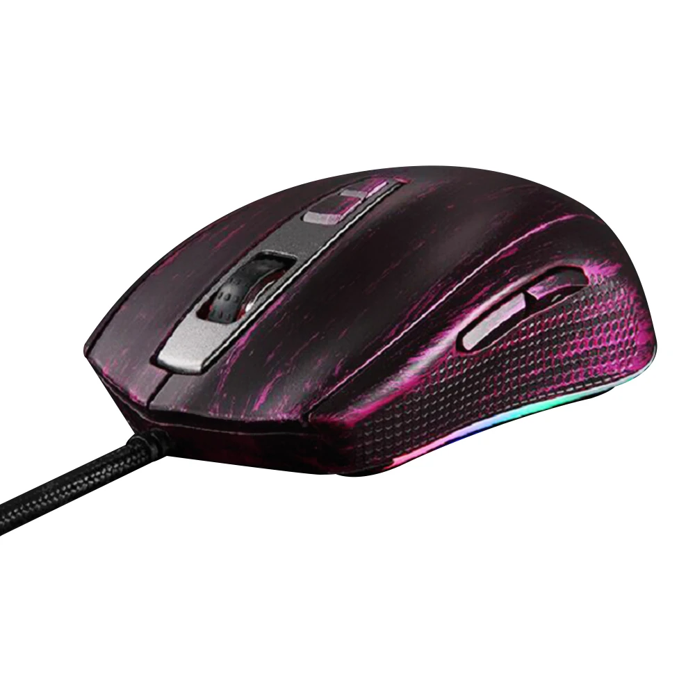 MOTOSPEED V60 игровой Мышь мыши 5000 Точек на дюйм USB3.0 USB проводной RGB Подсветка PMW3325 Gamer компьютер Мышь для рабочего ноутбука - Цвет: Фиолетовый