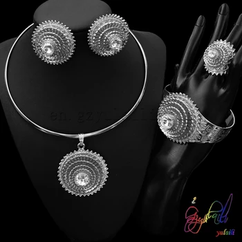 

fake gold jewellery set/ glass pearl jewellery set / aritificial pearl jewelry set