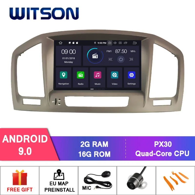 WITSON Android 9,0 ips HD экран для OPEL INSIGNIA 2008-2011 Автомобильный DVD Радио 4 Гб ram+ 64 Гб FLASH 8 Восьмиядерный+ DVR/wifi+ DSP+ DAB+ OBD - Цвет: PX30 9.0 OS-BROWN