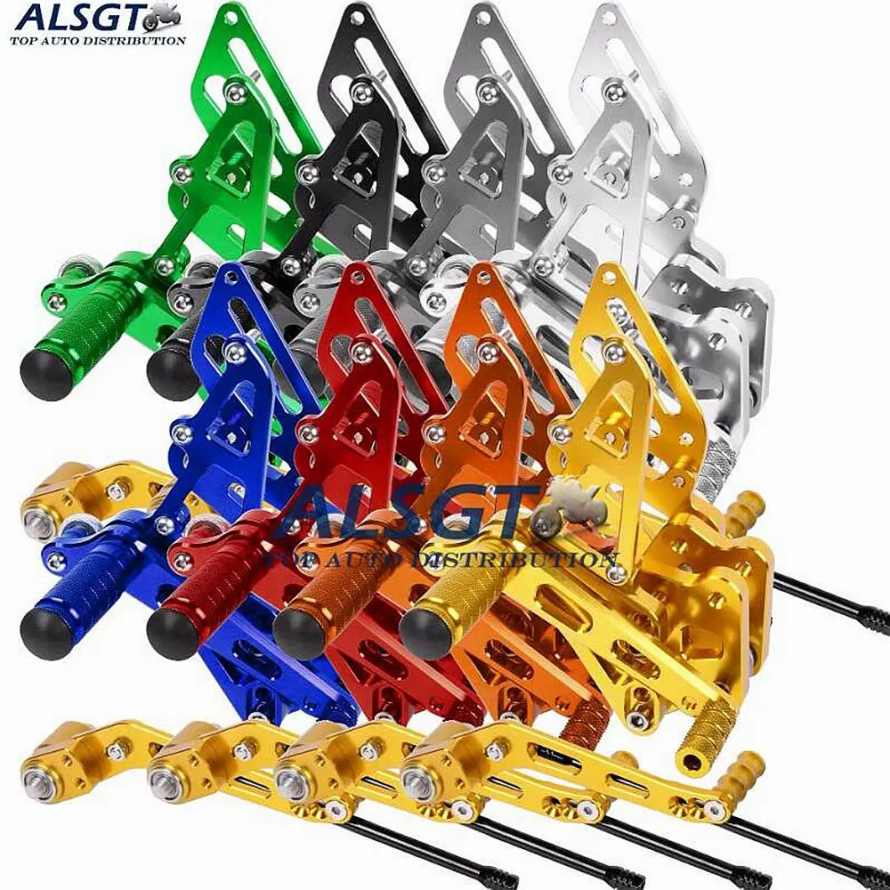 CNC подножки Rearsets задние наборы Мотоцикл Регулируемый для Triumph Daytona 675 2006 2014 2013 2012 2011