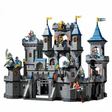 797 The dielectric block assembly enlightenment Castle dynamic century Knight fortress assembly model toys children gift