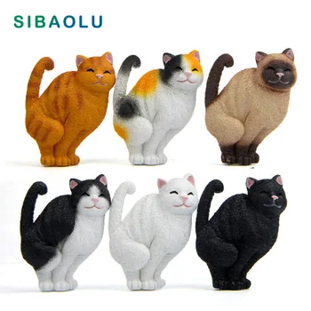 

Smiling Cat Fridge Magnets Cartoon Kitten Animal figurine whiteboard sticker Refrigerator Magnets Kids toy Home Decoration