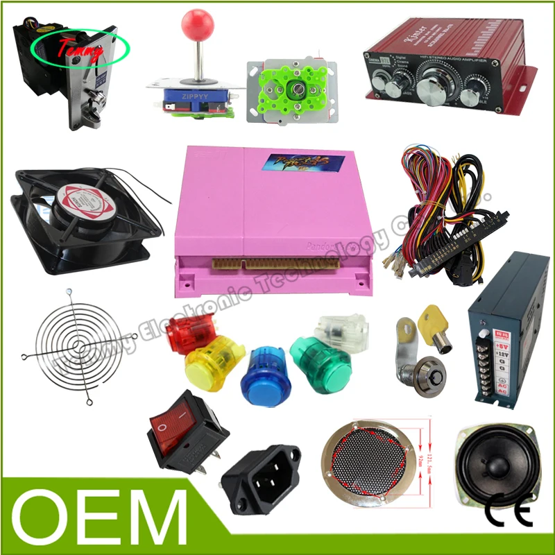 

Arcade DIY Kit Pandora's Box 4S multi games 680 in 1 /joystick /button/Wire harness/power supply/game machine accessories
