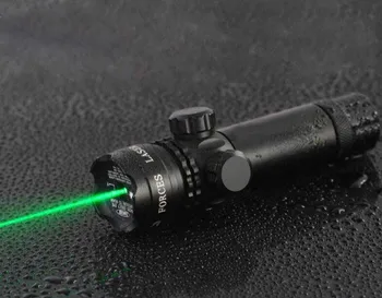

New Tactical Outside Cree Green Dot Laser Sight Adjustable Switch Rifle Scope With Rail Mount For Gun Hunting