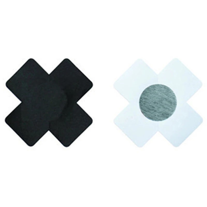 Women Cubre Pezon Self Adhesive Nipple Cover Sexy Breast Sticker Cross Shape Nipples Pasties Disposable Nipple Covers