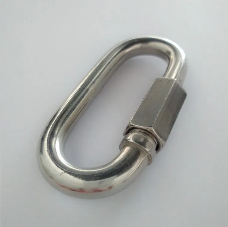EDCGEAR 304 Stainless Steel M12 stainless steel quick links snap hook