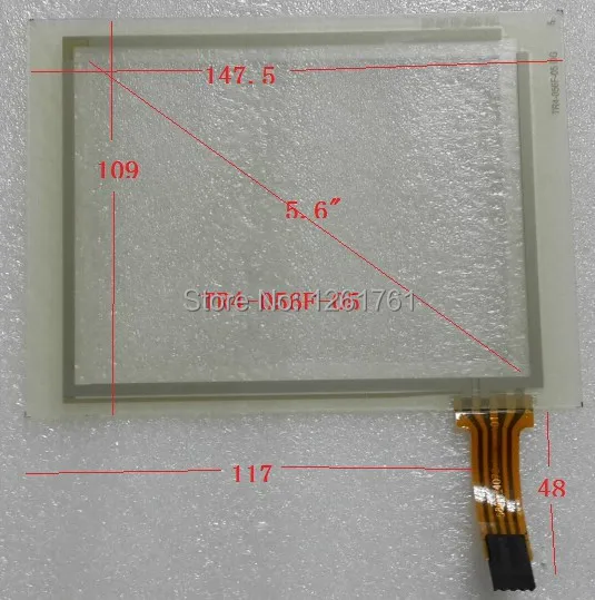 TR4-056F-05 DG 5 6 &quotстекло для сенсорного экрана | Электронные компоненты и