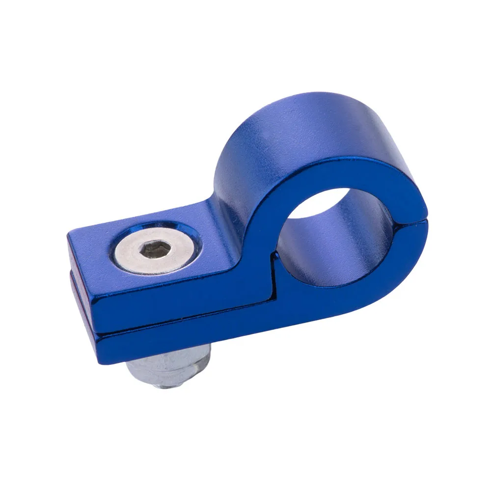 Aluminum Line Clamps 2pcs/pack To Suit I.D. 14.3MM 9/16" Tubing Line Blue/Red/Black/Silver/Purple 06