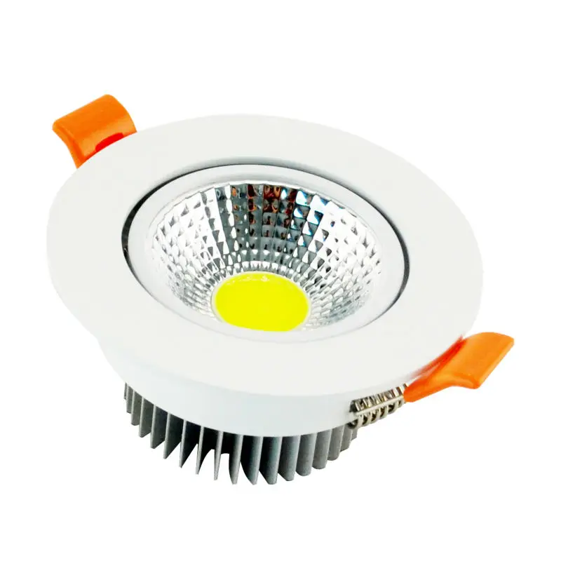 COB LED 천장 조명, 3W 5W 7W 밝기 조절 COB 칩 스포트 라이트 램프, 최근 홈 조명, 무료 배송, 10 개/몫