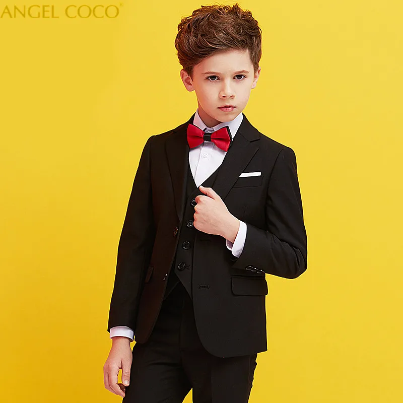 

Boys Suits For Weddings Costume Enfant Garcon Mariage Suit Boy Single-Breasted Kids Wedding Suit Blazer Boys Prom Suits Menino