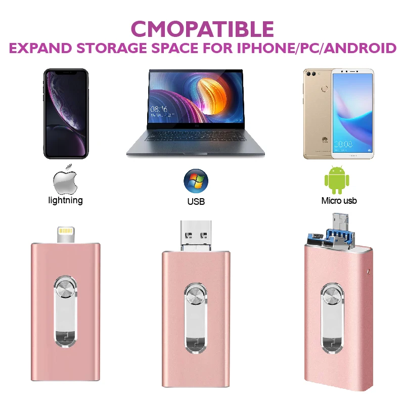 USB флеш-накопитель USB флэш-накопитель для iPhone Xs Max X 8 7 6 iPad 16/32/64/128 ГБ флеш-накопитель USB ключ MFi флэш-накопитель "молния" диск 256 ГБ