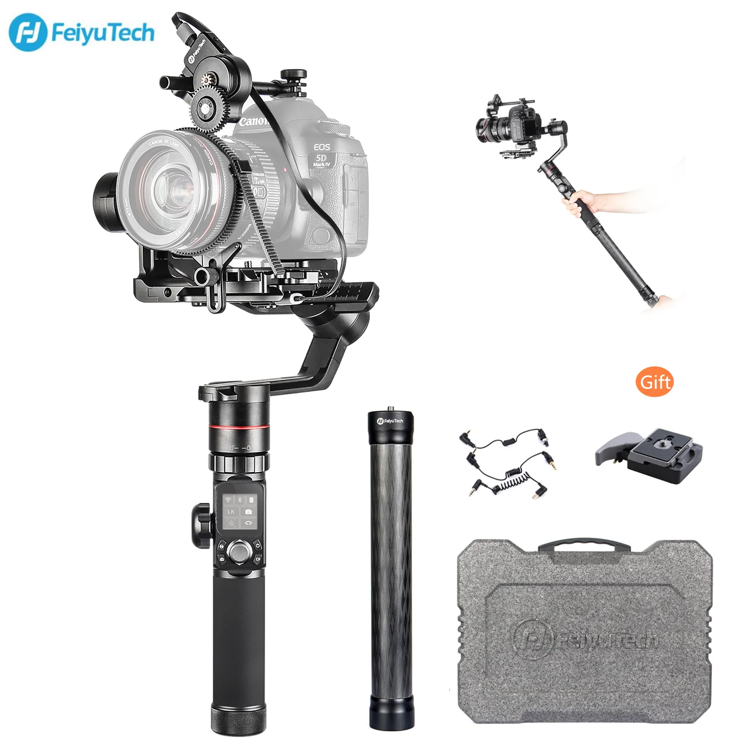FeiyuTech Feiyu AK4000 3 осевой переносной карданный стабилизатор для Canon Sony Panasonic