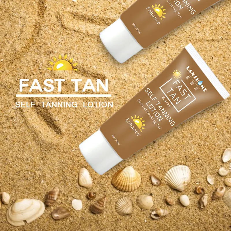 2pcs Sun Tan Oil Self Tanner Bronzer Body Tanning Lotion Long Lasting