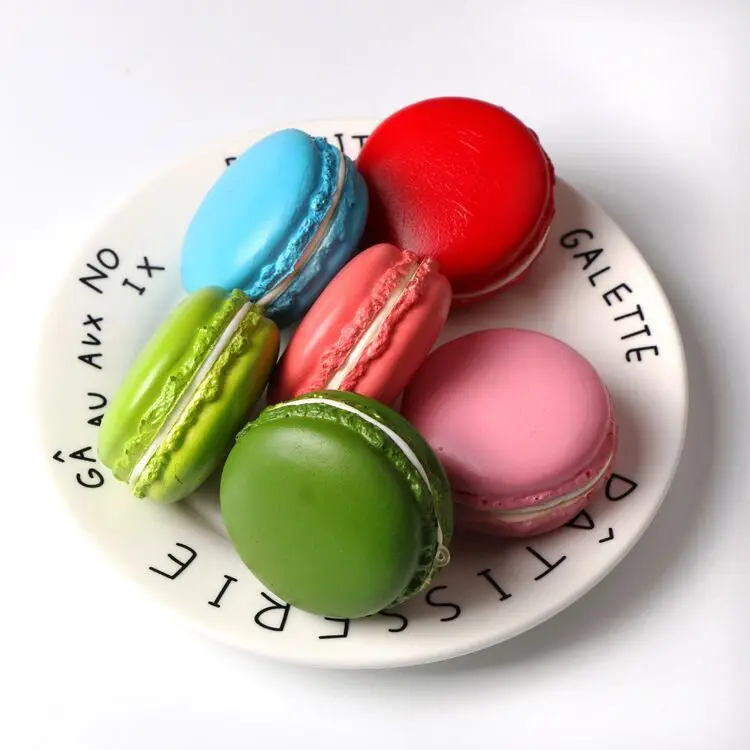 

5cm Soft Macaron Squishy slow rising squishy Charms Key chain squishy food simulation model antistress toy for childen adults