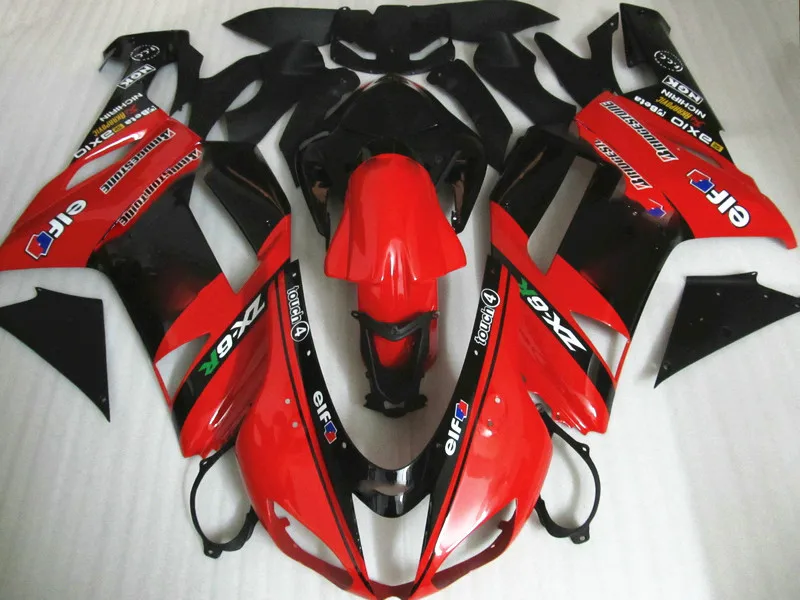 Разноцветные гоночный мотоцикл обтекаемой формы для Kawasaki Ninja ZX6R 2007 2008 ZX 6R 07 08 ZX6R 07 08 бесплатные подарки Кузов Набор