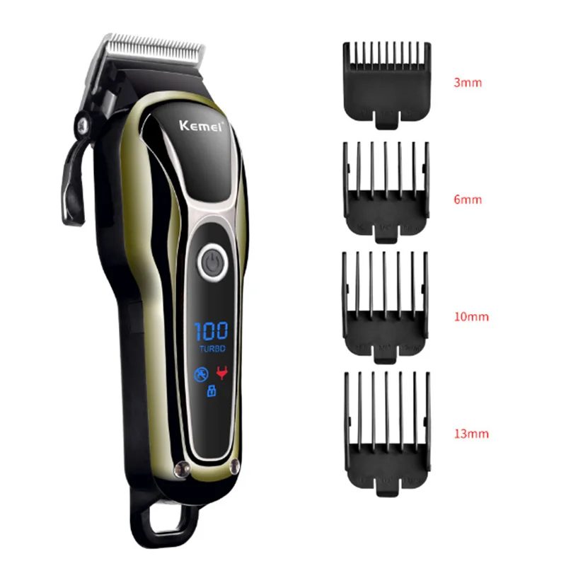 

Professional Hair Clippers Fast Charging Low Niose Hair Cutting Machine With 4 Limit Combs Cordless Electric Hair Trimmer