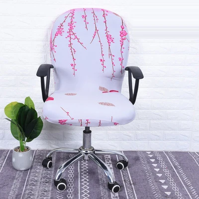 Индивидуальные офисные кресла удобные чехлы для сидений чехлы для компьютерных стульев съемные эластичные вращающиеся чехлы для стульев