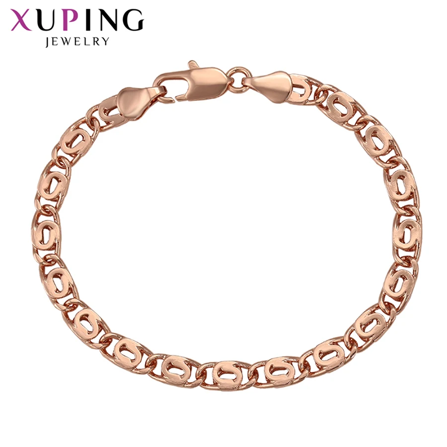Xuping Европейский стиль розовое золото цвет покрытием браслеты для женщин и мужчин Environ мужчин Тал Медь Ювелирные изделия Подарки S136, 5-76289