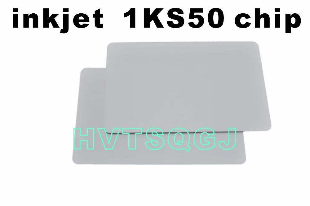 

500pce/lot Free shipping 13.56mhz Best quality rewritable Inkjet Printable PVC card for Canon printer