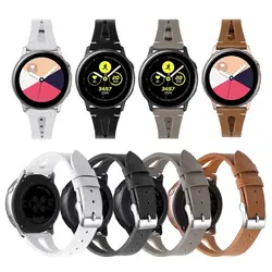 20 ремешок для часов, мм для samsung Galaxy Watch Active Натуральная кожа Смотреть ремешок для Шестерни S2 huawei часы huami 93008