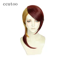 Ccutoo, желтый, красный, Микс, Длинные Синтетические женские парики для косплея, парики для косплея, термостойкие, вечерние, парики для волос