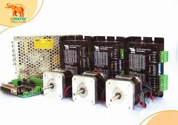 

3Axis wantai cnc router kits Nema17 Stepper Motor 42BYGHW609 40N.cm 70oz-in&Driver DQ420MA 1.7A36V+Poweer supplycutting,3D print