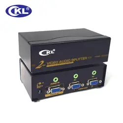 Ckl-102s 2 Порты и разъёмы VGA Splitter с Аудио Металлический корпус sup Порты и разъёмы S 450 мГц 2048*1536