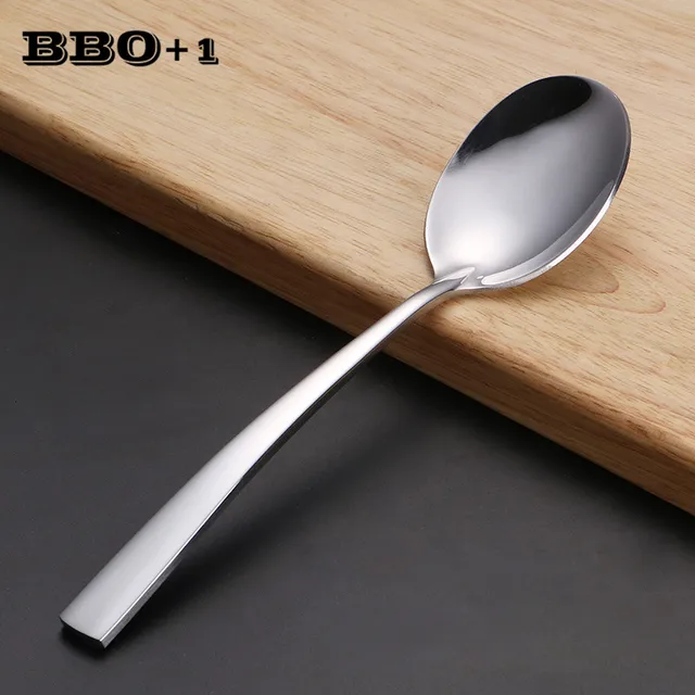 8.7'' Korea Buffet Serving Spoon Big Rice Spoon Large Stainless steel