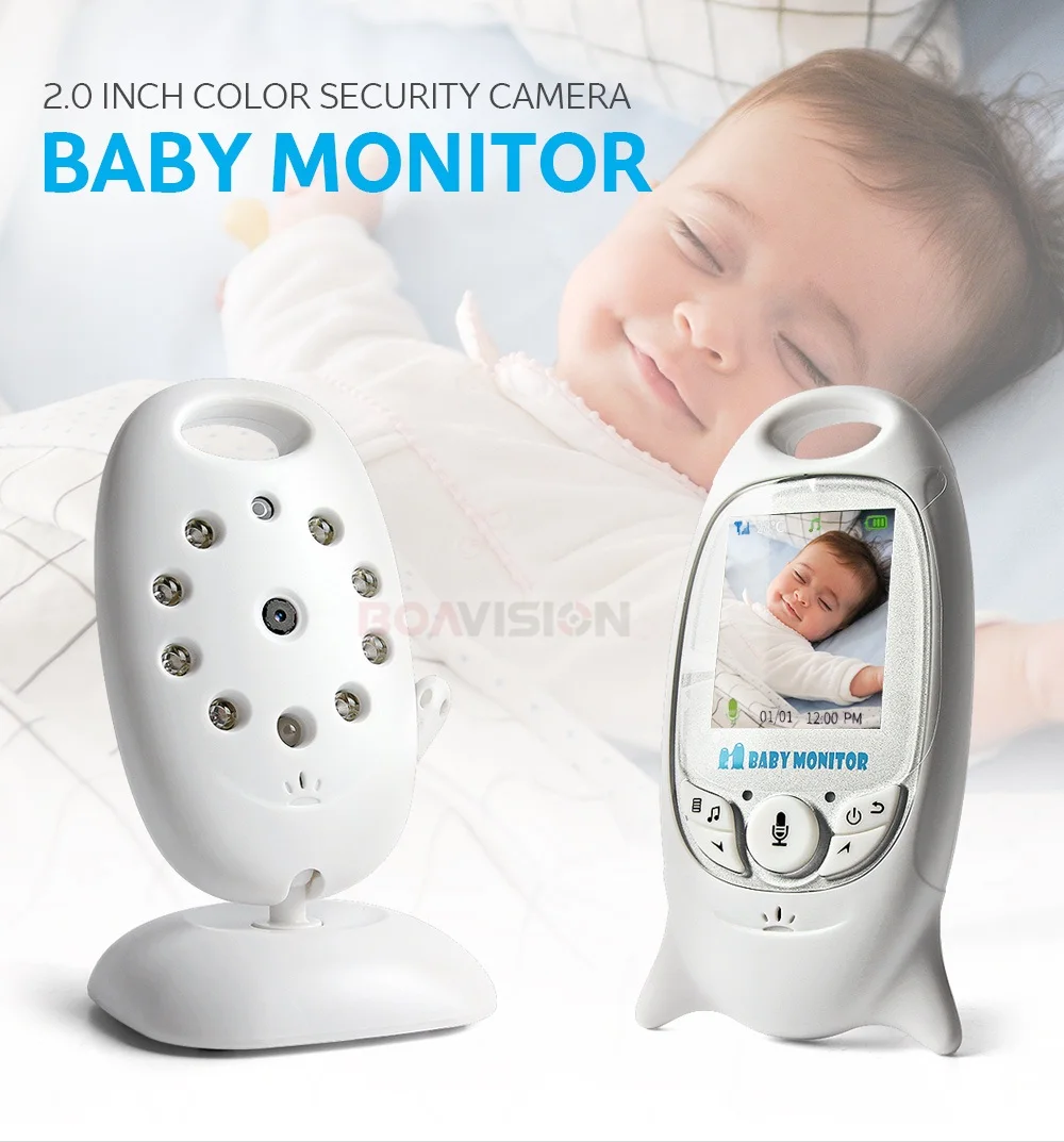 best cheap outdoor security camera VB601 Video Baby Monitor Wireless 2.0'' LCD Babysitter 2 Way Talk Night Vision Temperature Security Nanny Camera 8 Lullabies door security camera