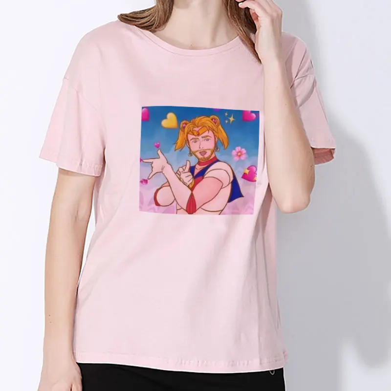 

CZCCWD Summer Fashion Thin Section T Shirt Sailor Moon Funny Streetwear Female T-shirt Leisure Humor Cartoon Fun Grunge Tshirt
