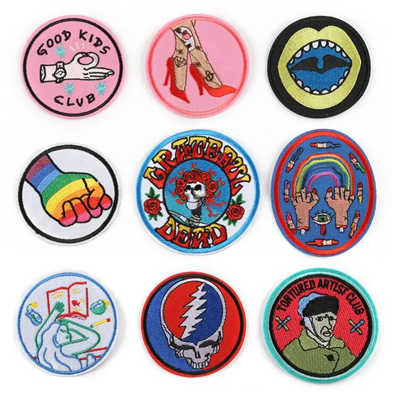 

The People And Foot Hand Patch Embroidered Patches For Clothing Iron On For Close Shoes Bags Badges Embroidery