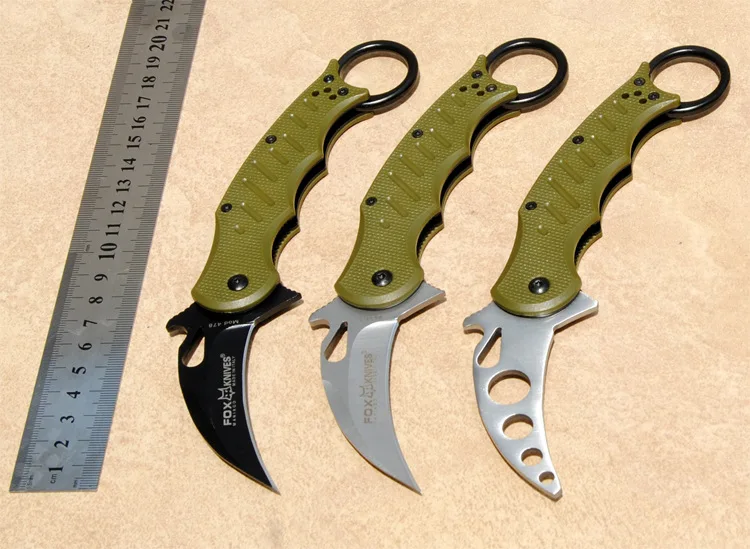 Wizard FOX F 12 Folding Karambit Knife Tactical Fighting Training Claw