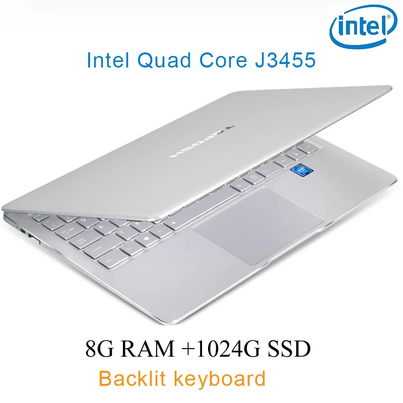 

P9-20 silver 8G RAM 1024G SSD Intel Celeron J3455 23" Gaming laptop notebook desktop computer with Backlit keyboard