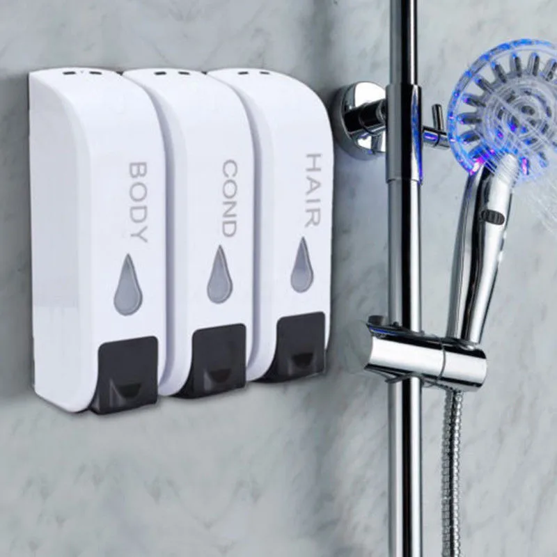 

Triple/Double Shower Soap Dispenser Wall Mounted Liquid Soap Shampoo Dispenser dispensador de jabon distributeur de savon