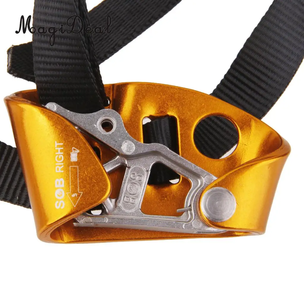 MagiDeal Outdoor Safety Left Foot Rope Ascender Riser Protection Tool Rock Climbing Equipment Device Wall Climbing Accessories 