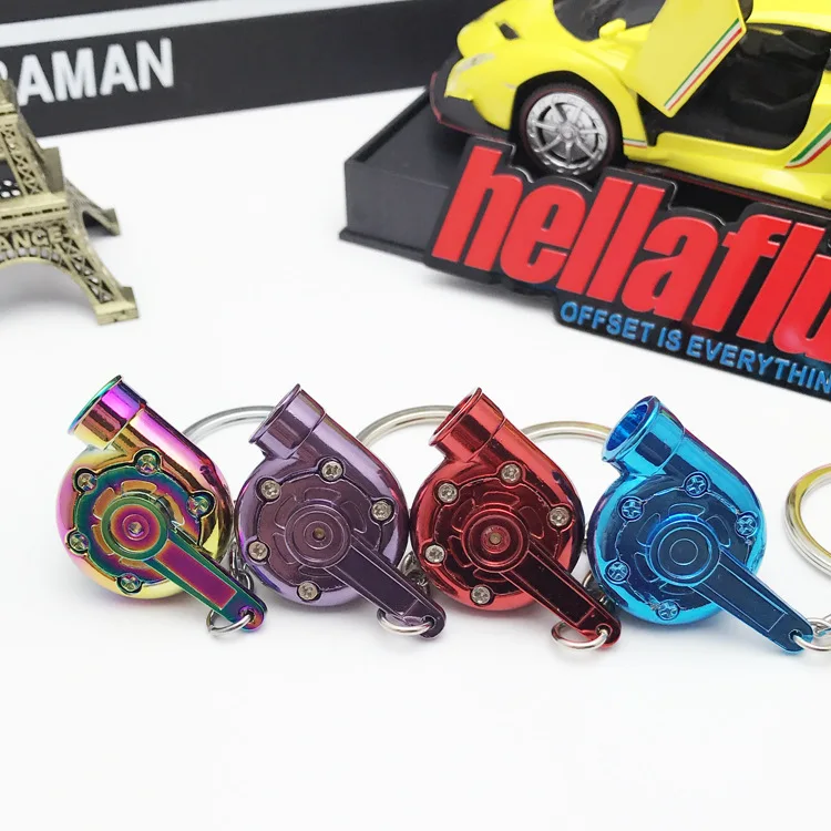 Rotatable Turbine Engine Detachable Trendy 2017 Automotive Keychains Pendant Alloy Korea Motorcycle Polarised Key Chain Pendant