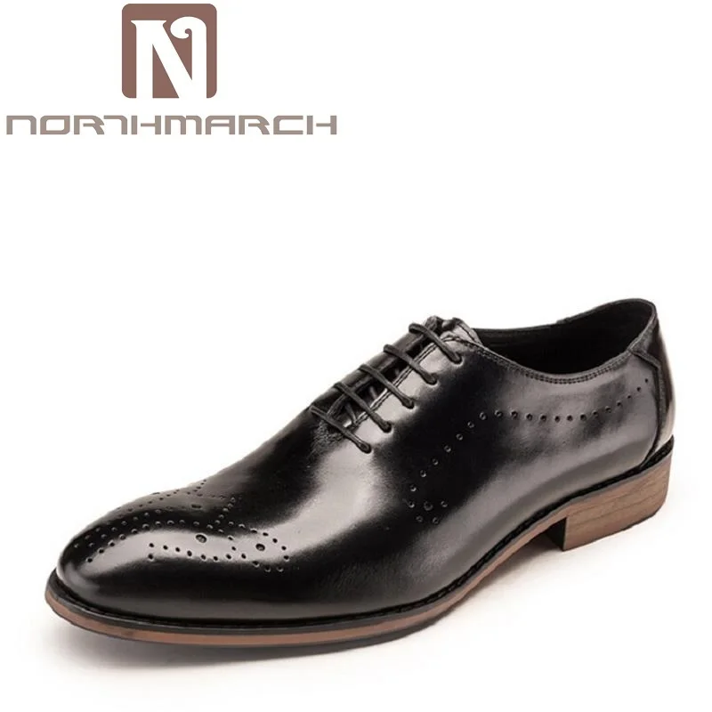 

NORTHMARCH Men Leather Shoe Custom Handmade Genuine Leather Men Wedding Shoes Minimalist Men's Shoes Italian calzado hombre