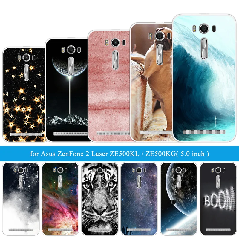 Для Asus ZenFone 2 Laser ZE500KL 5 0 дюймов прозрачный силиконовый чехол для ASUS Zenfone тонкий