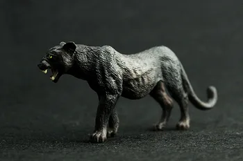 

Simulation Animal Model Children's Zoo Black Panther Plastic Toys Family Craft Decorations Children's Bedroom Decoration Toys