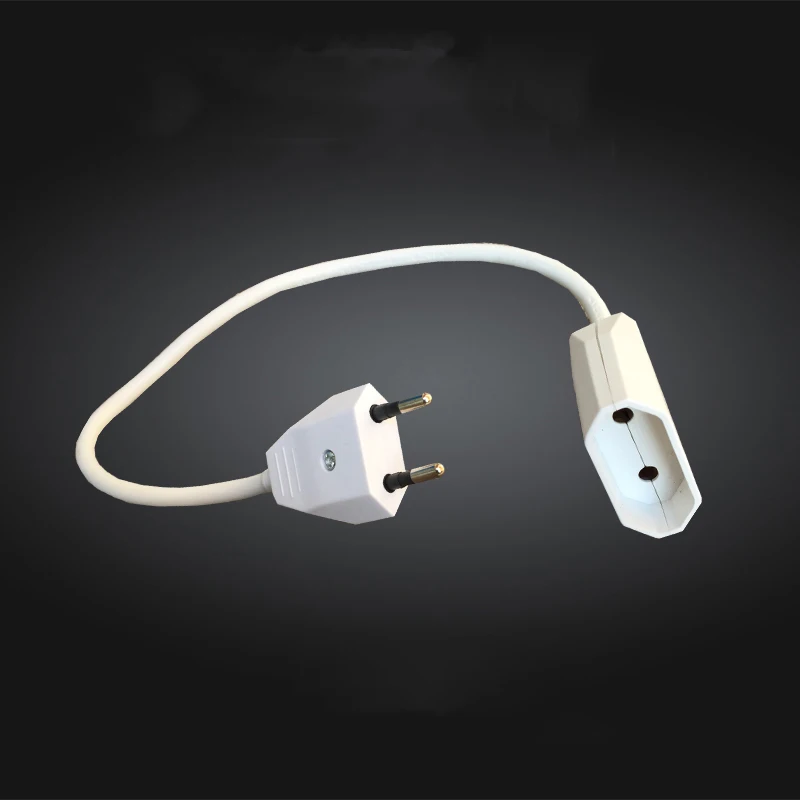 

European EU 2 Prong VDE Male to Female Power Extension Cord Cable 1.5M/2M EU Plug Power Extension Cord