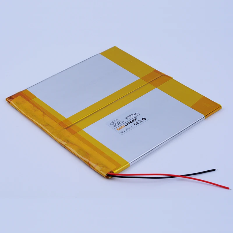 

3.5X125X130mm 3.7V 6000mAh Rechargeable li Polymer Li-ion Battery For Power Bank Tablet PC Cell Speaker MID electronics 35125130